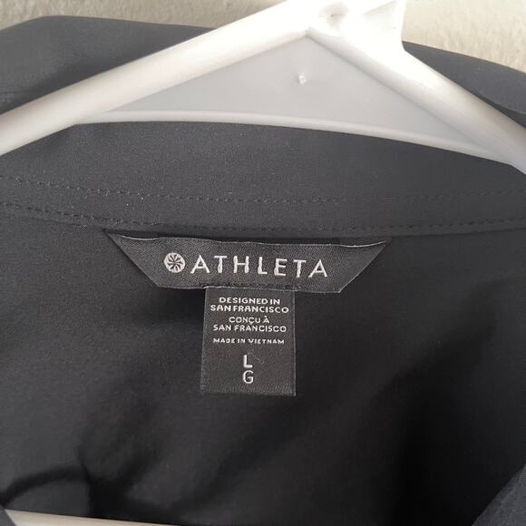 Athleta Everlasting Top Womens Large Black Athletic Performance Short Sleeve - Picture 3 of 9